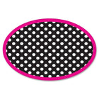 Ashley - Effaceur pour tableau blanc magnétique, pois noirs et blancs (ASH10048)-Noir et blanc