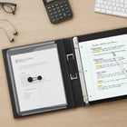 Staples - Reliure Better Binder, 1 1/2 po, noir-Les anneaux en D se ferment solidement, permettant aux pages de se tourner facilement