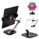 ShoppingAll - Support de Tablette Réglable Long - Noir-Prend en charge les tablettes et les smartphones qui mesurent entre 4,7 po et 12,9 po et jusqu'à 2,2 lb (1 kg)