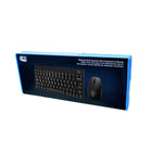 Adesso - WKB-1100CB Mini clavier et souris sans fil résistant aux éclaboussures-Micro-interrupteur - cycle de vie jusqu'à 6 millions de fois