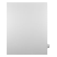 Markmaker - Intercalaires imprimes Legal, Blanc, 1/25th coupe, format lettre, sans trous, 25 tabs/PQT, 5 PQT/Boite, Numero 147-Intercalaires imprimes Legal
