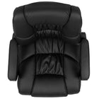 Flash Furniture Chaise de bureau pivotante LeatherSoft-Big & Tall 400 lb. Rated - Noir (CX1179HBK)-Réglage pneumatique de la hauteur du siège