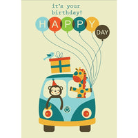 Millbrook Studios – Carte de souhaits et enveloppes, It’s Your Birthday!, 5 3/8 x 7 3/4 po, 18/paquet (06082)-Imprimées sur du papier cartonné non couché