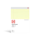 TRU RED - Blocs-notes à réglure large, 8,5 x 11,75 po, jaune canari, 50 feuilles/bloc, paquet de 12-Taille des feuilles : 8,5 x 11,75 po