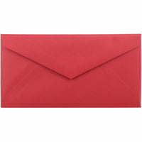 JAM Paper - Enveloppes colourées Monarch - 3,875 x 7,5 - Rouge recyclé - Paquet de 50-La couleur rouge