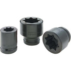Gray Tools – Douilles pour clé à chocs de 3/4 x 3/4 po, longueur standard, 8 pans-Taille : 3/4 po