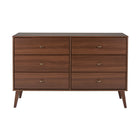 Prepac - Commode Milo à six tiroirs - cerisier-Fini en cerisier