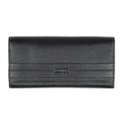 Roots - Portefeuille d'embrayage de poche pour dames - Noir-Noir - Cuir