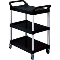 Rubbermaid® - Chariot utilitaire, noir-Poignées conviviales, de prise facile   