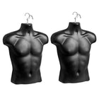 Eddie's - Formes suspendues pour hommes - Plastique dur - Noir - Paquet de 2 (155738-2)-Formes de chemises suspendues pour hommes