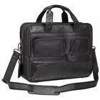 Mancini - Porte-documents à fermeture éclair pour portable 15.6 po / tablette Milan - 16.5" x 6" x 13" -Noir-Poignée de transport, bandoulière réglable