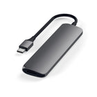 Satechi Adaptateur 4K USB-C Multi-Ports Mince - Gris sidéral-Sortie vidéo 4K 60Hz