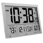 Marathon - Horloge atomique numérique Slim-Jumbo murale, gris graphite-AFFICHAGE SLIM JUMBO : seulement 1 po d'épaisseur, avec chiffres de 4,5 po, facilitant le visionnement