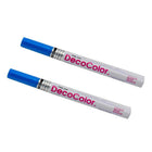 JAM Paper Marqueurs de Peinture Opaque à Traits Fins, Bleu, 2 / paquet (7665887a)-Couleur :  Bleu