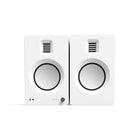 Kanto TUK Haut-parleur alimenté avec sortie casque - DAC USB - Préampli phono dédié - Bluetooth - Blanc mat-Grâce à leur grande rigidité et leur faible masse, les drivers en aluminium de TUK fonctionnent avec une efficacité optimale tout en réduisant la distorsion à des volumes plus élevés.
