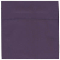 JAM Paper Enveloppes Dark Base, 8,5 x 8,5 po, violet foncé, 50/paquet-Enveloppes Dark Base violet foncé