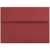 JAM Paper Enveloppes simples A7 nuances foncées, rouge foncé, 250/paquet-Enveloppes simples de couleur rouge foncé