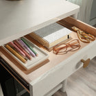 Sauder 53"W La Collection Dover Edge Bureau - Finition Glacier Oak-Garantie limitée du fabricant de 5 ans