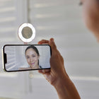 ShiftCam - Anneau SnapLight Lumineux LED Magnétique - Rose Craie-Quatre niveaux de luminosité réglables vous aident à créer différentes ambiances en fonction de vos occasions