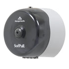 Georgia-Pacific SofPull Mini distributeur de papier hygiénique à 1 rouleau Centerpull - Fumée-Longue durée de vie grâce à une construction extra robuste et durable