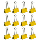 JAM Paper – Grandes pinces relieuses, 41 mm, jaune, 12/paquet (340BCye)-5