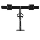 Double moniteur support de bureau Heavy Duty pour les écrans et moniteurs 22 à 27 po avec port USB de North Bayou - F27, Noir-Double Écran moniteur montage