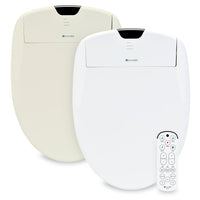 Brondell – Siège de toilette-bidet de luxe Swash 1400, rond, blanc (S1400-RW)-Buses doubles en acier inoxydable à 7 positions