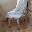 Flash Furniture Banc De Transfert De Bain Et Douche Réglable série HERCULES-Blanc (DCHY3510LWH)-12