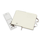 Moleskine – Carnet de la collection Classic, page blanche, couverture rigide, noir, 7,5 po x 9,75 po-La reliure collée se pose à plat