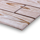 CTG Brands – Carreaux muraux « pelez et collez », grain de bois blond 3D, 11,8 po x 11,8 po, ivoire, paq./6-Emballage : 6 carreaux muraux « pelez et collez »