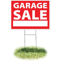 HeadLine - Pancarte GARAGE SALE, 18 x 24 (po)-Fabriqué en plastique ondulé durable de 4 mm d’épaisseur