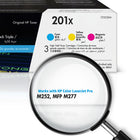 HP - Cartouches de toner LaserJet d'origine 201X (CF253XM) (cyan/magenta/jaune), haut rendement, paq./3-Rendement (approx.) : 2300 pages par cartouche