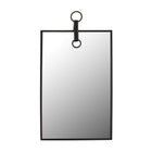 Mirrorize - Miroir Mural Design - 20" x 13" - Noir-Miroir mural avec sangle