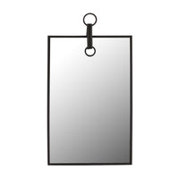 Mirrorize - Miroir Mural Design - 20" x 13" - Noir-Miroir mural avec sangle