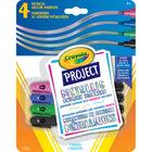Crayola - Marqueurs de contour métalliques Project - paquet de 4-Comprend 4 marqueurs de contour métalliques