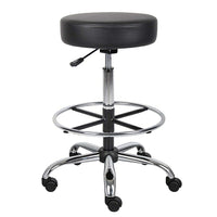 Nicer Furniture - tabouret de dessin médical caressoft sans dossier - noir-Recouvert de polyéthylène durable pour un entretien et un nettoyage faciles.