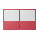 Staples - Portfolio à deux pochettes - rouge - paquet de 10-Porte-cartes professionnelles dans la pochette avant  