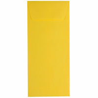 JAM Paper Enveloppes Colourées #10 Policy Commerciales - 4,125" x 9,5" - Jaune recyclé - Paquet de 50-Couleur : Enveloppes jaunes
