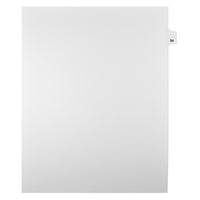 Markmaker - Intercalaires imprimes Legal, Blanc, 1/25th coupe, format lettre, sans trous, 25 tabs/PQT, 5 PQT/Boite, Numero 54-Intercalaires imprimes Legal