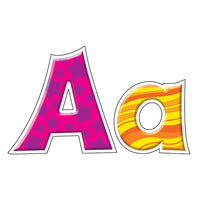 Trend Enterprises Pack Combo de lettres majuscules / minuscules conviviales de 4 ", Patchwork Furry Friends-Lettres perforées pratiques, idéales pour les affichages, la signalisation, les activités d'apprentissage, l'étiquetage et plus encore !