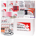 First Aid Central - Trousse de premiers soins règlementaire CSA - Type 3 - Intermédiaire - Grande - Plastique-Emballée dans un boîtier en plastique mural durable avec logo de premiers soins bilingue.