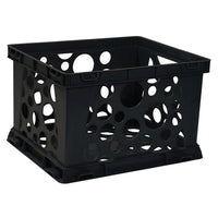 Storex – Classeur portatif empilable, lettre/légal, noir (61546U03C)-Classeur portable léger pour transporter dossiers de format lettre/légal, chemises suspendues et autres articles