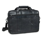 Mancini - Mallette pour portatif de 15,6 po 99-5466 avec pochette sécurisé RFID, deux compartiments, 16,25 x 4 x 12 po, noir-Dimensions : 12 x 16,25 x 4