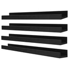 nexxt – Tablette pour cadres Edge FN00298-3MC, 23 po x 4 po, noir, paq./4-Matériau: les étagères murales flottantes sont faites de panneaux de fibres de bois à densité moyenne (MDF) de haute qualité et durables qui assurent la stabilité. Comptez sur l'étagère pour garder vos articles sains et saufs, avec une finition visuellement agréable