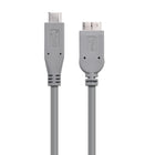 Câble USB-C vers Micro-USB 3.1 Gen 2 certifié USB-IF Cable Matters, 10 Gbps, Longueur 0,45 1 mètre-Les vitesses USB 3.1 Gen 2 prennent en charge un débit de transfert de 10 Gbit/s