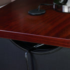 Sauder 71"W La Collection Via Bureau Ministre - Finition Classic Cherry-  Finition Classic Cherry® avec des accents Soft Black