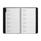 Staples - Carnet d'adresses - 5 po l x 8 po H - noir - bilingue-Reliure à spirale double