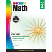 Livre numérique : Spectrum - Spectrum Math, 704562-EB, 2e année-Vous recevrez deux courriels : le premier confirmant la totalité de votre commande et le second comportant un lien de téléchargement. Vous pourrez utiliser le lien de téléchargement immédiatement ou plus tard, comme vous le voulez.