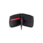Champs - Portefeuille zippé Multicard-Multiwing - Noir-Cuir véritable, noir