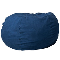 Flash Furniture - Fauteuil poire denim surdimensionné pour enfants-Fauteuil poire surdimensionné